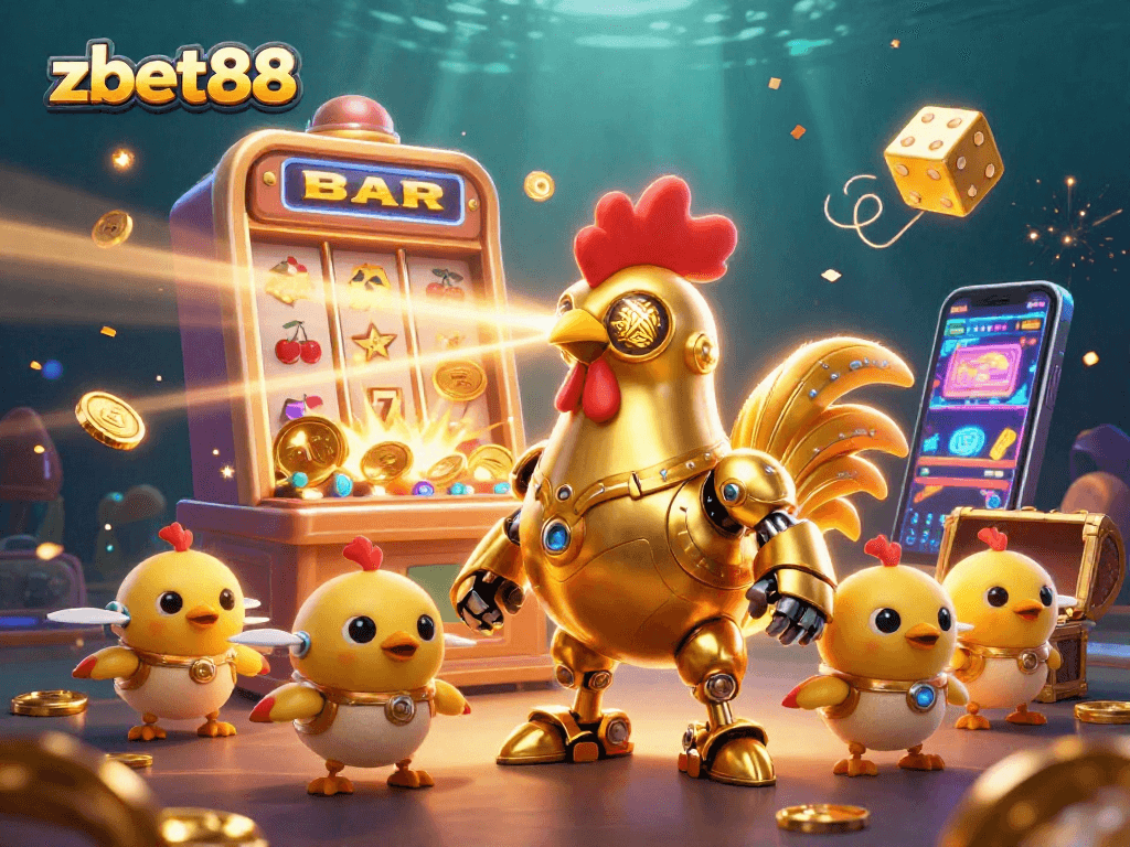 Experience thrilling gaming with zbet88's vibrant casino scene and engaging characters.