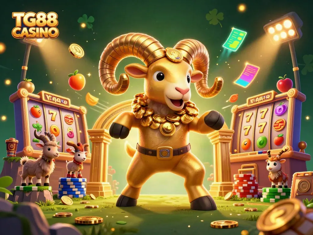 Experience the thrill at TG88 CASINO with a vibrant illustration of gaming excitement and winning opportunities.