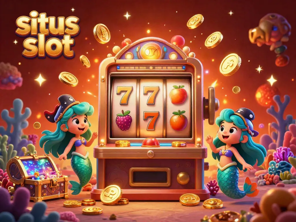 Experience thrilling wins with situs slot in vibrant 3D casino adventure featuring slot machine action and colorful characters.