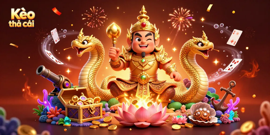 Kèo nhà cái highlights thrilling sports betting with dynamic characters and vibrant casino elements.