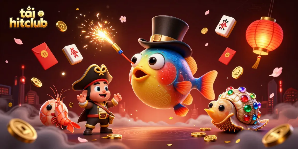 Join the adventure to tải hitclub and win big with games featuring 3D anglerfish and treasures.