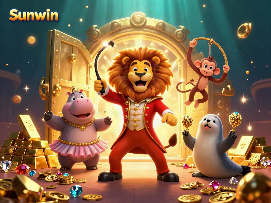 Sunwin offers thrilling gameplay with rich rewards, featuring lively characters in a vibrant casino atmosphere.