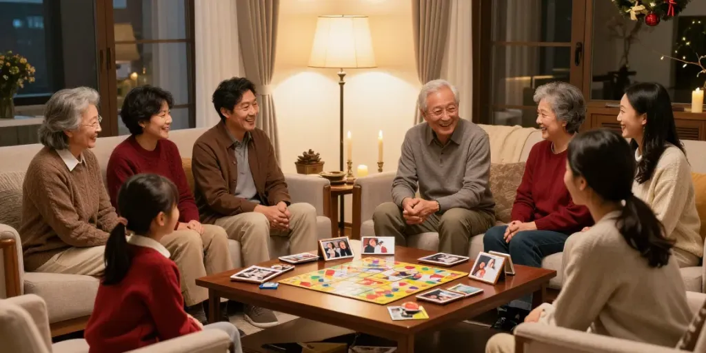 Engaging family scene emphasizing rokok88 login's value in nurturing relationships and honoring parents