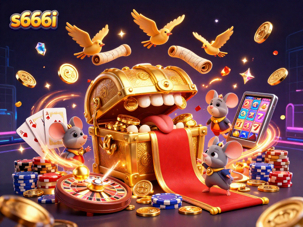 Engage with the vibrant s666i casino world, showcasing the excitement of treasure and fortune.