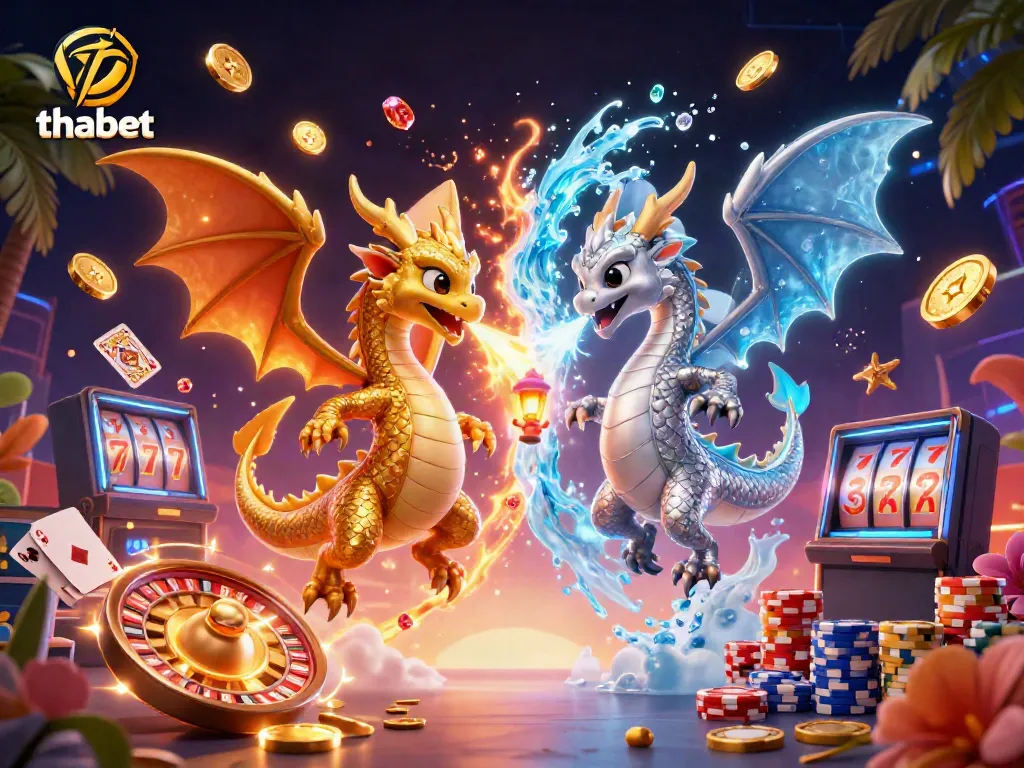 Engage in exhilarating gameplay at Thabet casino with thrilling dragons and casino elements.
