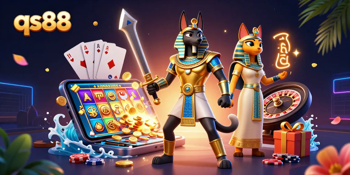Experience the thrilling world of qs88, where Anubis and Bastet unveil vibrant casino adventures.