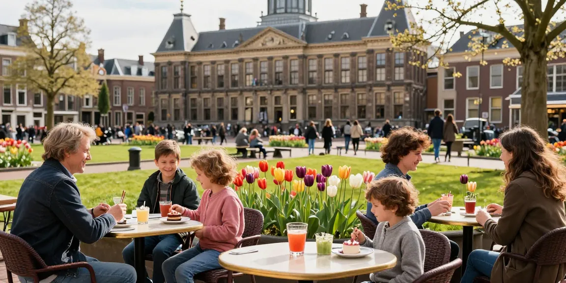 Family enjoying spring in Den Haag, top tips den haag for vibrant outings.