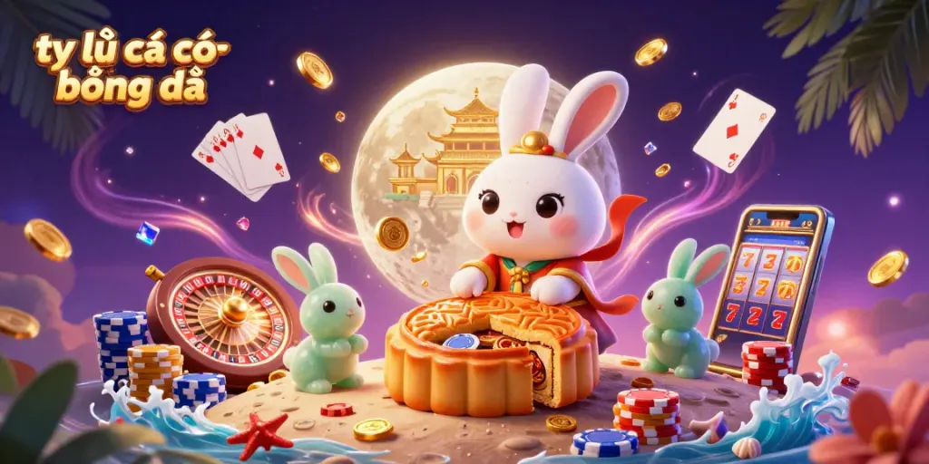 Engage with tỷ lệ cá cược bóng đá through a vibrant illustration featuring dynamic elements and characters.