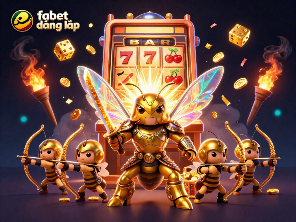 Engage in thrilling gameplay with fabet đăng nhập, featuring a vibrant casino scene and dynamic characters.