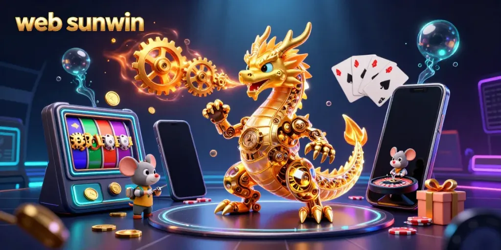 Engage with web sunwin by exploring dynamic gaming elements and 3D visuals in a vibrant casino scene.