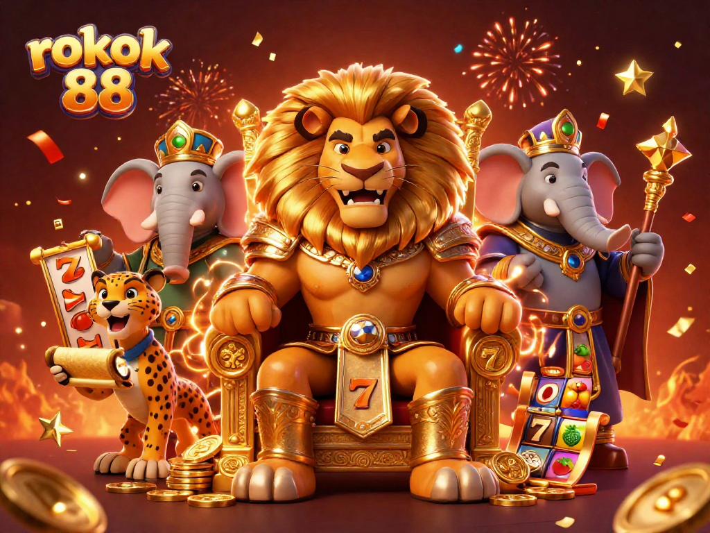 Engage with rokok 88's thrilling slot gaming adventure filled with lion kings and golden treasures.